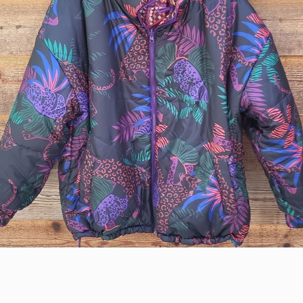 FARM Rio Colorful Patchwork Puffer Jacket - Picture 5 of 6